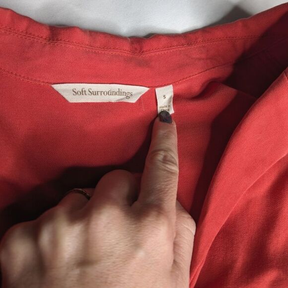 Soft Surroundings Weekender Embroidered Shirt Dress - Picture 8 of 10